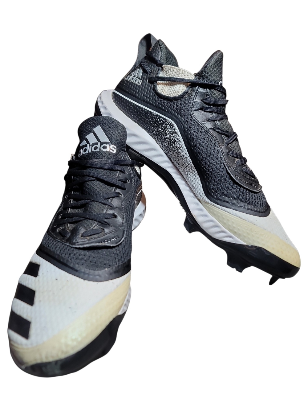 Adidas Men’s Black, White and Cream Athletic Cleats